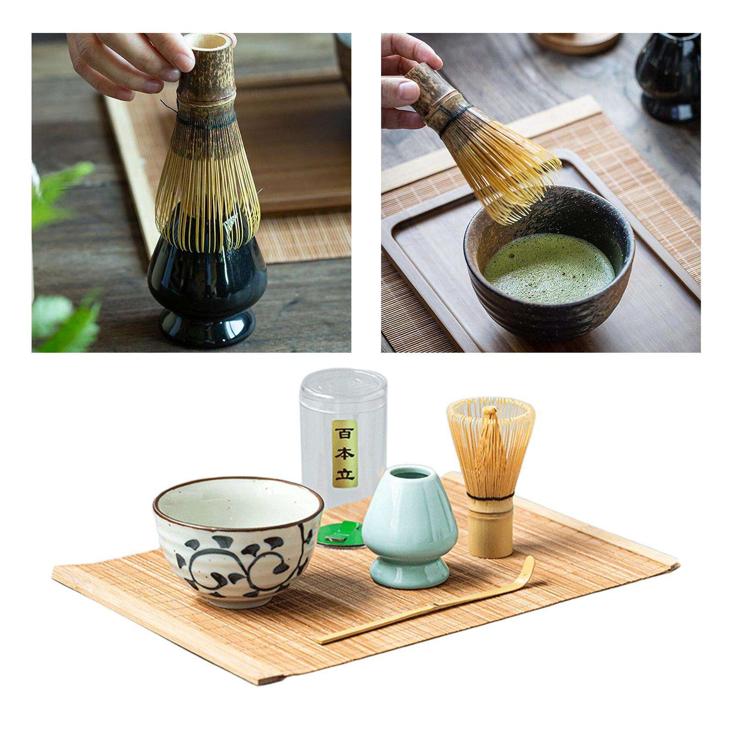 Brushing Tea, Mixing Tea, Tea Brush Set, Wiping Tea Bowls - available at Sparq Mart