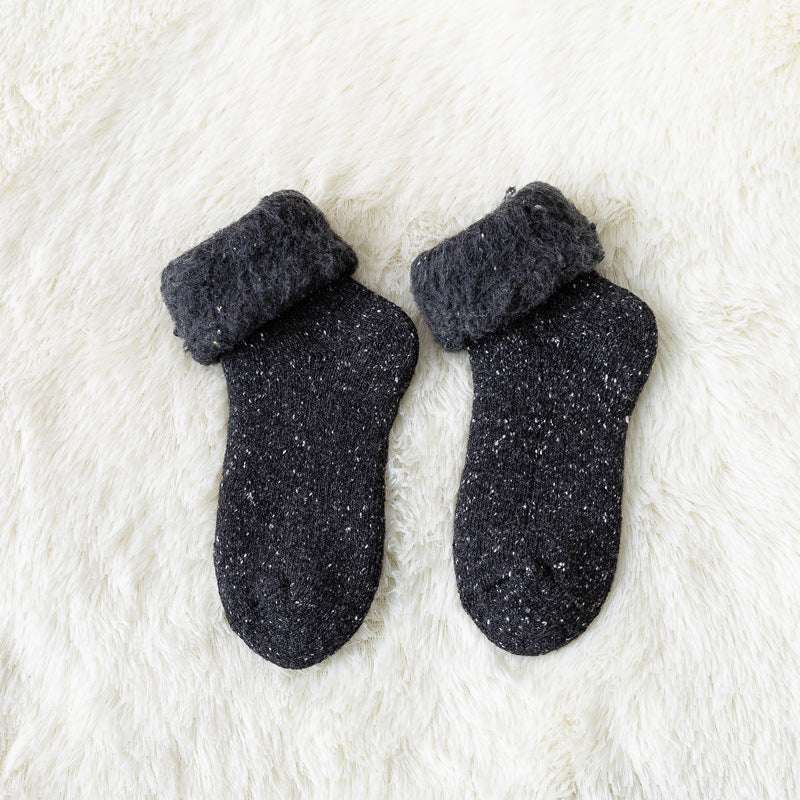 Cozy fleece footwear, Snow socks for women, Warm winter socks - available at Sparq Mart