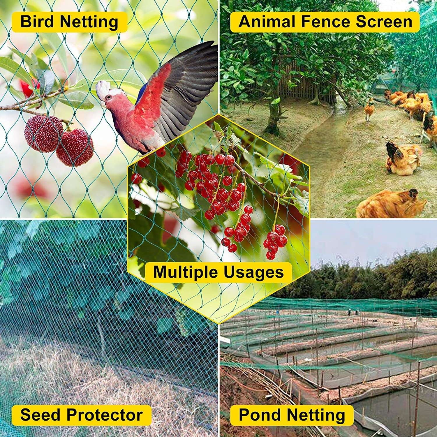 durable poultry netting, mesh fence barrier, plastic garden fencing - available at Sparq Mart