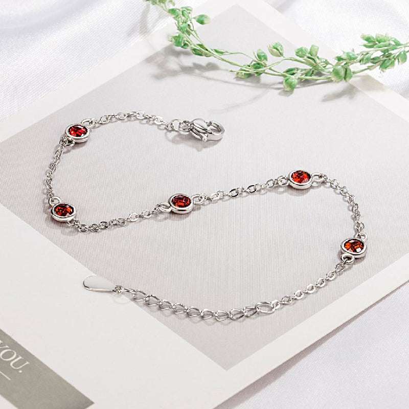 Shop, Stylish 925 Silver Bracelets, Zircon Gemstone Accessories - available at Sparq Mart