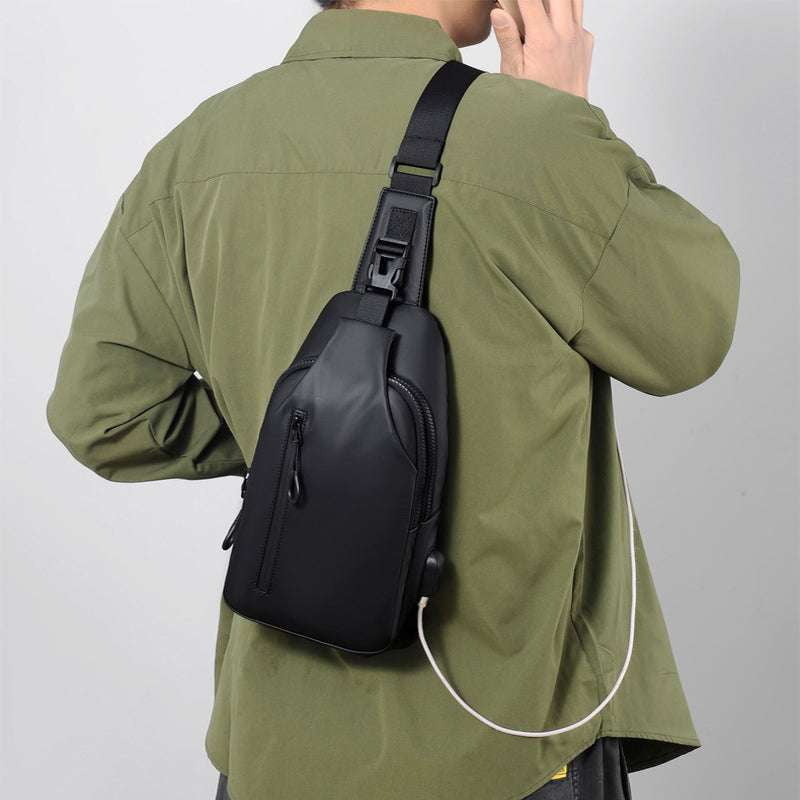 Functional Men's Chest Bag, Sparq Mart, Stylish Crossbody Backpack - available at Sparq Mart