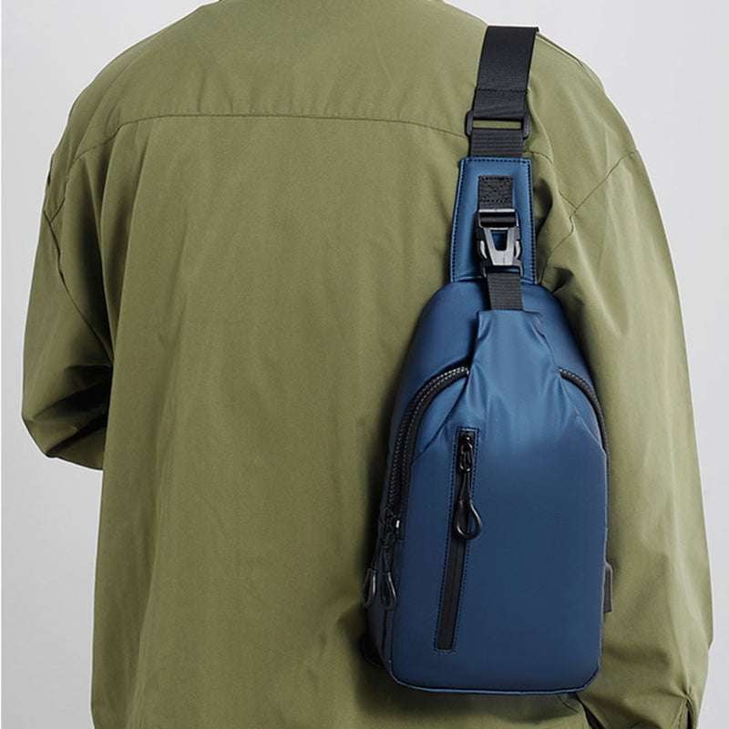 Functional Men's Chest Bag, Sparq Mart, Stylish Crossbody Backpack - available at Sparq Mart