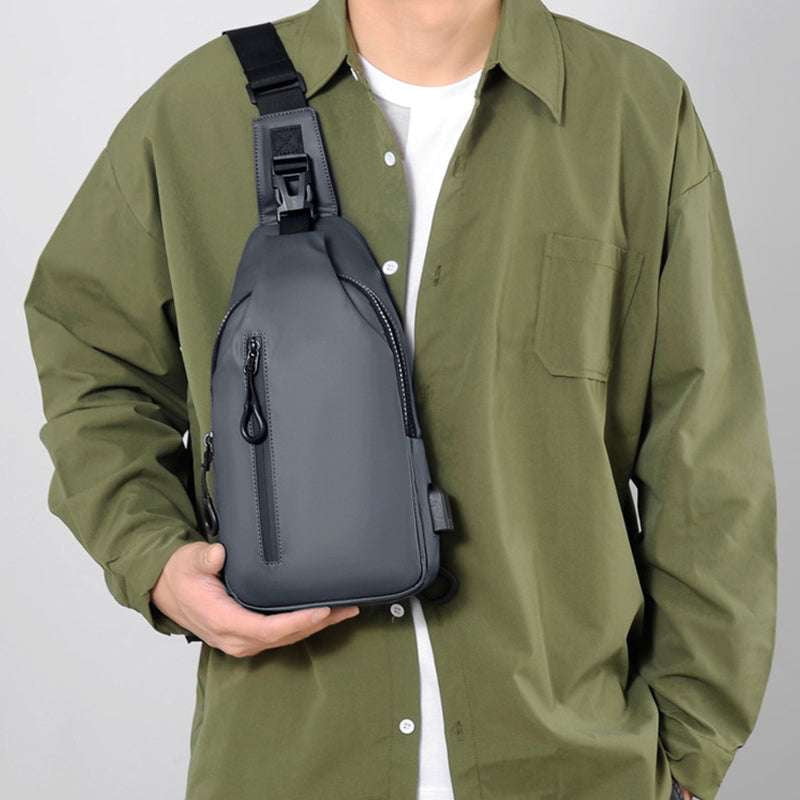 Functional Men's Chest Bag, Sparq Mart, Stylish Crossbody Backpack - available at Sparq Mart