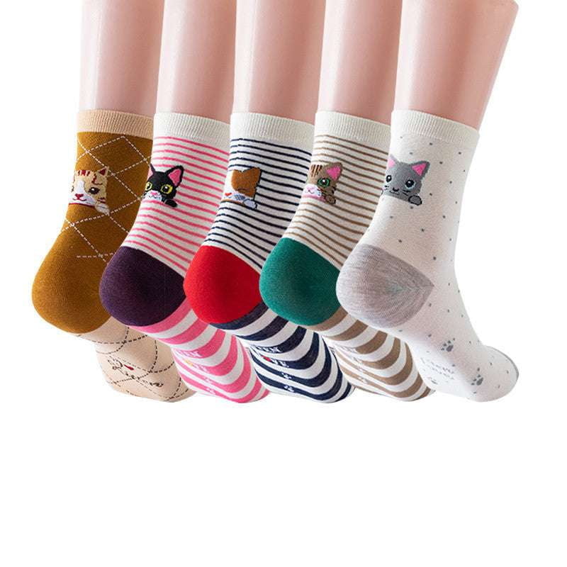 Animal pattern socks, Casual print socks, Colorful long socks - available at Sparq Mart