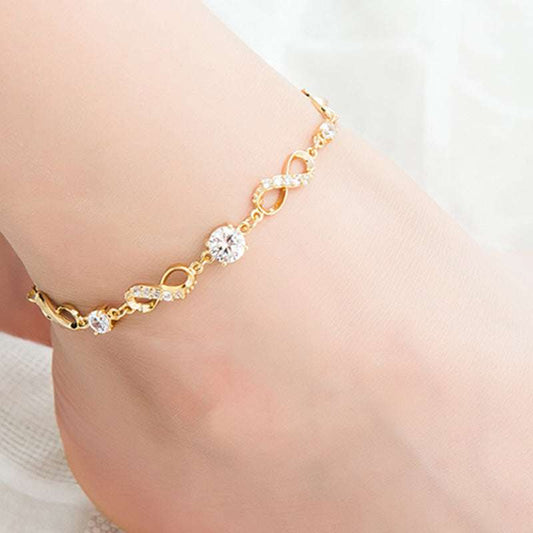 Bohemian ankle bracelet, hollow heart ankle bracelet, stylish ankle jewelry - available at Sparq Mart