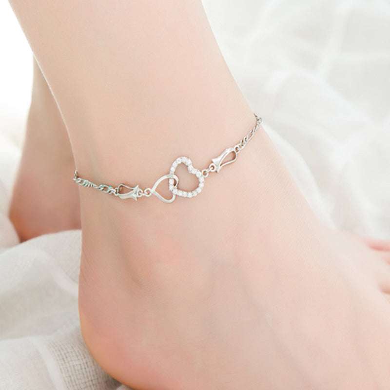 Bohemian ankle bracelet, hollow heart ankle bracelet, stylish ankle jewelry - available at Sparq Mart