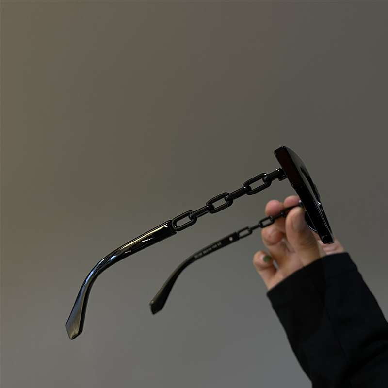 Cat-eye Sunglasses, Decorative Chain Eyewear, Small Face Sunglasses - available at Sparq Mart