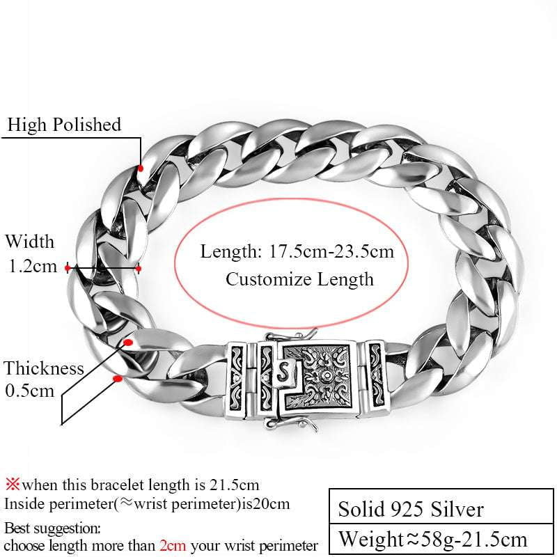 Domineering Silver, Retro Couple, Stylish Bracelet - available at Sparq Mart