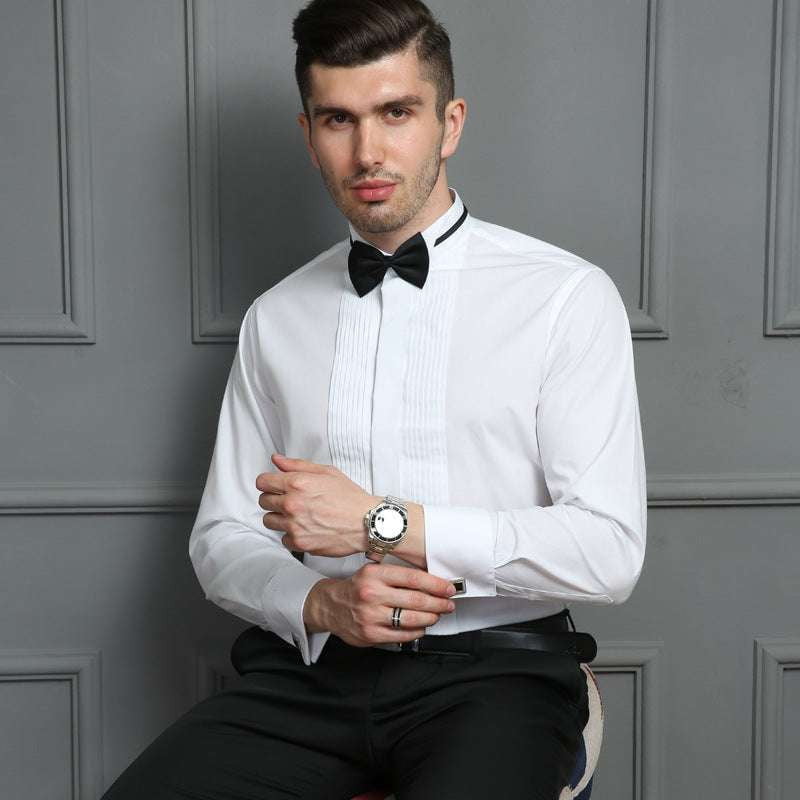 Elegant Dress Shirts, French Cuff Shirts, Men's Cufflink Shirts - available at Sparq Mart