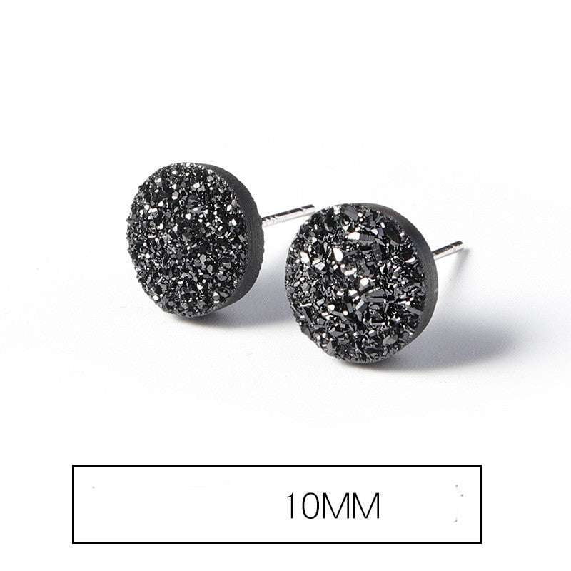 Fashion Crystal Earrings, Geometric Silver Earrings, Simple Silver Earrings - available at Sparq Mart