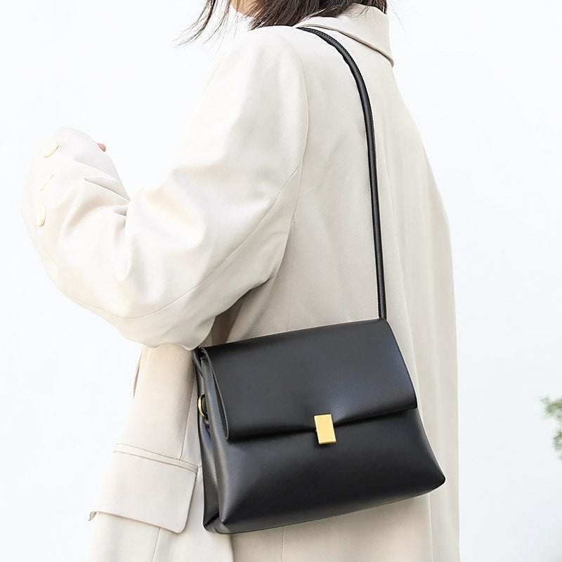 Chic Shoulder Bags, Double Flap Bag, Soft Leather Crossbody - available at Sparq Mart