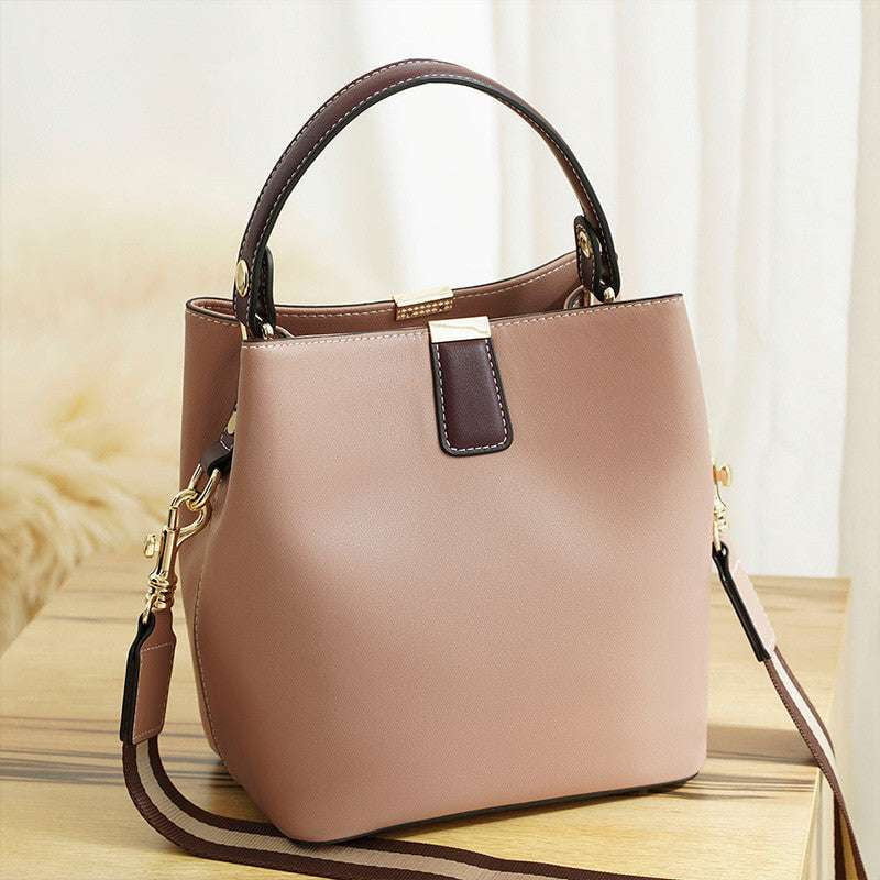 Fashionable Large Purse, Leather Shoulder Bag, Portable Women's Handbag - available at Sparq Mart