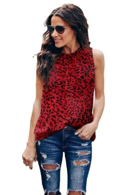 Fashionable sweater, Round neck pullover, Trendy leopard print - available at Sparq Mart