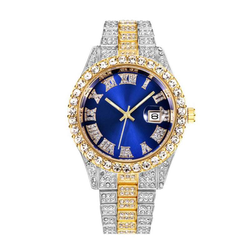 autopostr_pinterest_64088, Hip Hop Watches, Men's Diamond Quartz Watch, Steel Belt Watches - available at Sparq Mart