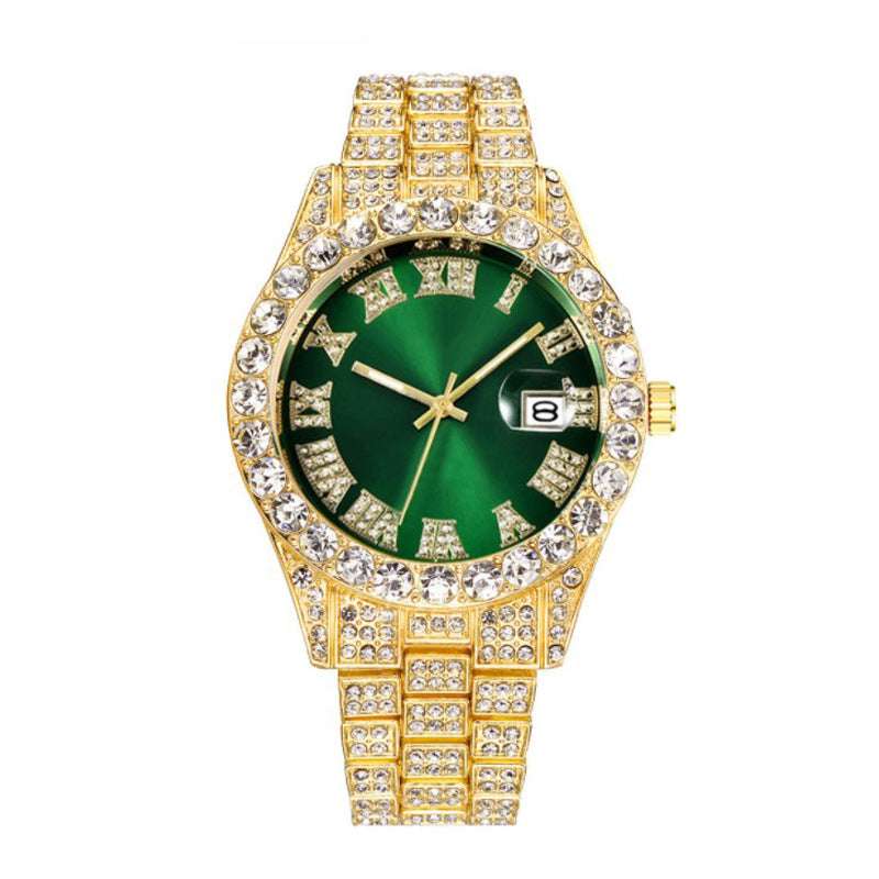 autopostr_pinterest_64088, Hip Hop Watches, Men's Diamond Quartz Watch, Steel Belt Watches - available at Sparq Mart