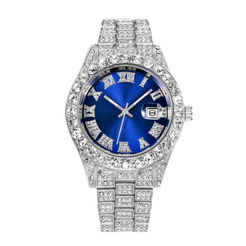 autopostr_pinterest_64088, Hip Hop Watches, Men's Diamond Quartz Watch, Steel Belt Watches - available at Sparq Mart