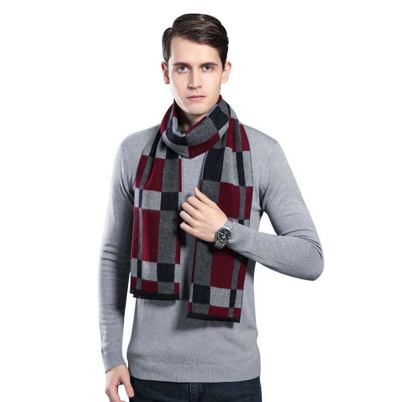 Autumn Chic Accessory, Cashmere Warm Scarf, Men's Winter Scarf - available at Sparq Mart