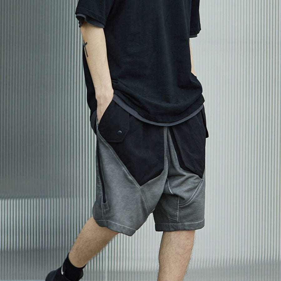 Men's Cotton Casual Shorts, Mid-Waist Shorts Style, Summer Comfort Shorts - available at Sparq Mart