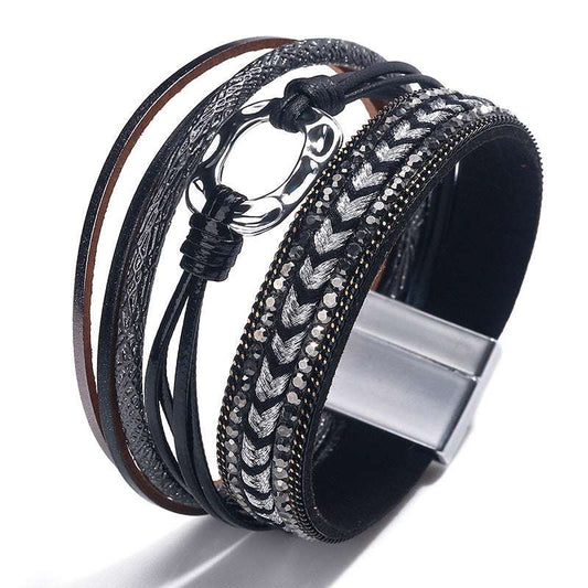 Magnet Bracelet, Multilayer Bracelet, Stylish Bracelet - available at Sparq Mart