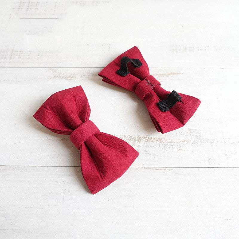 Dog collar bow, red pet bow, stylish dog accessories - available at Sparq Mart