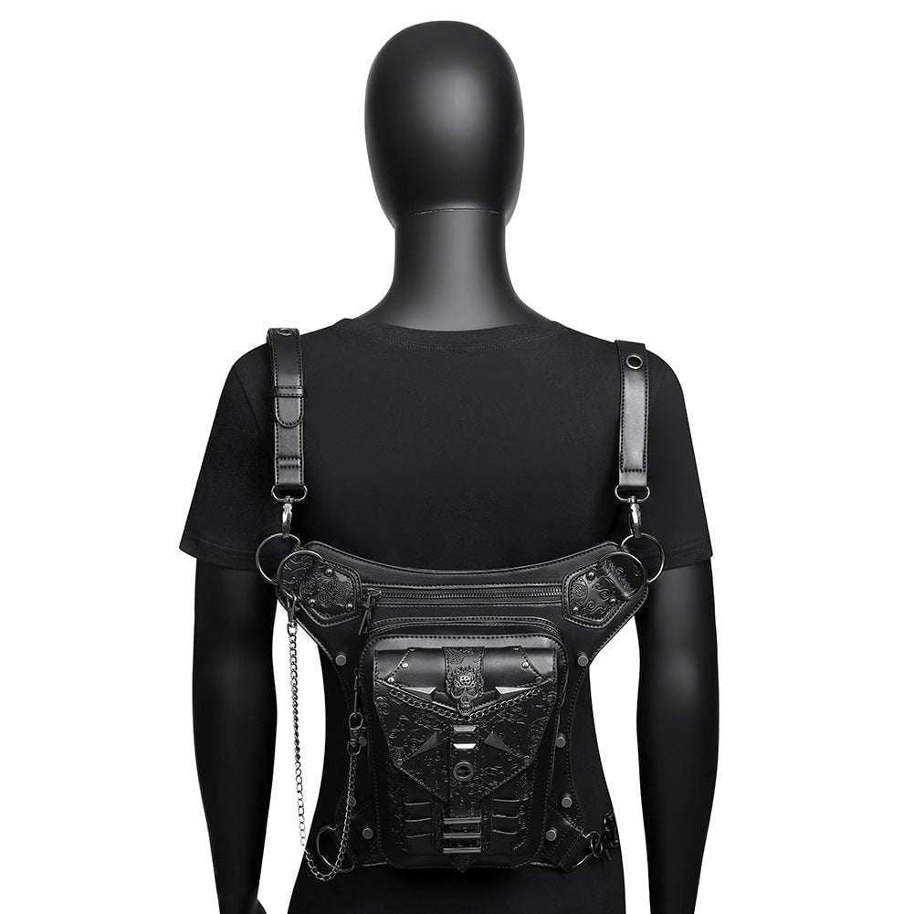 Motorcycle Belt Bag, Outdoor Gear Bag, Skull Chain Bag - available at Sparq Mart