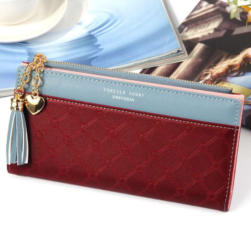 Fashionable Long Wallet, Ladies Elegant Purse, Tassel Women's Wallet - available at Sparq Mart