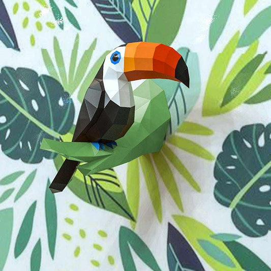 Colorful Origami Bird, DIY Paper Toucan, Toucan Origami Kit - available at Sparq Mart