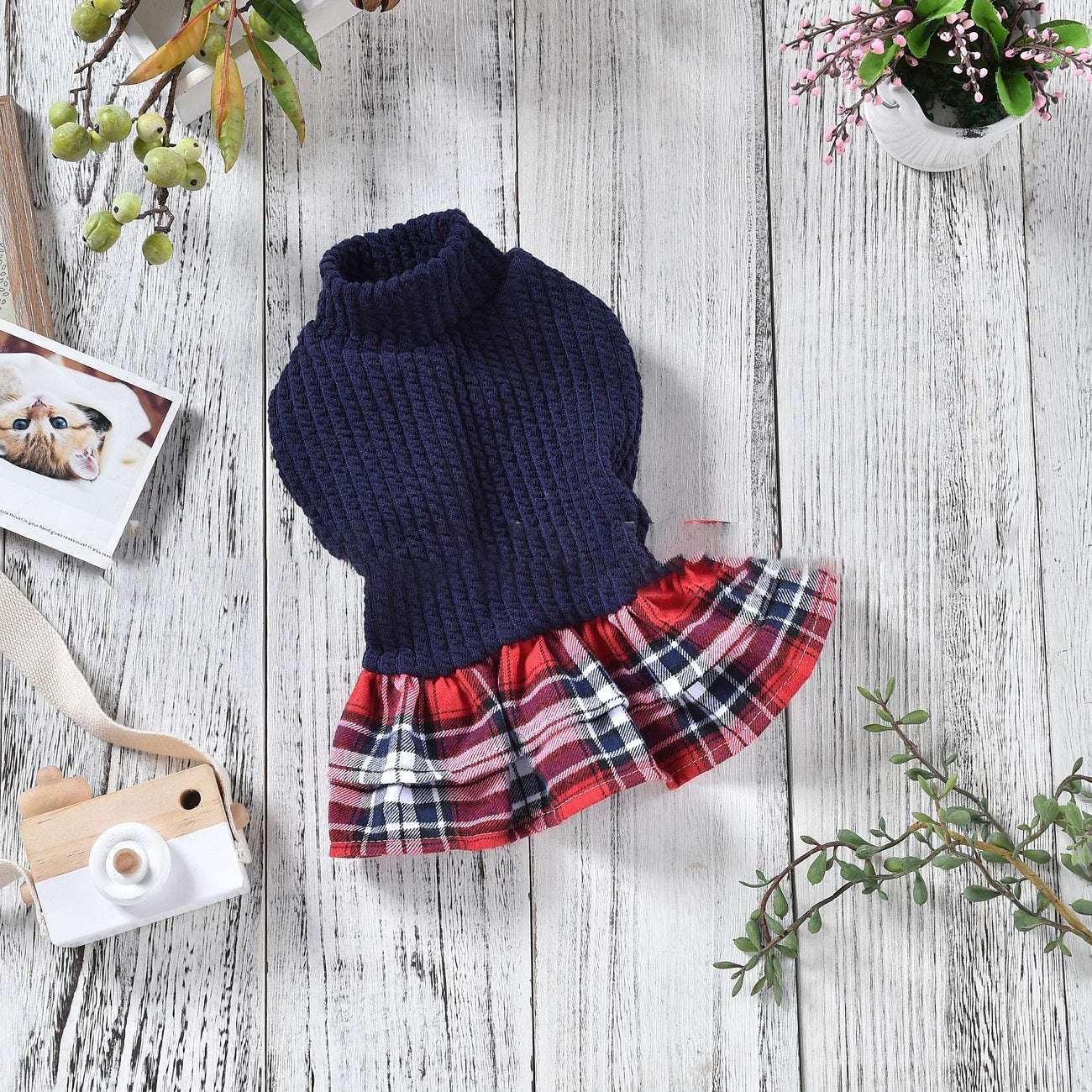 autopostr_pinterest_64088, pet clothes for autumn and winter, plaid skirt for dogs, wholesale dog clothes - available at Sparq Mart