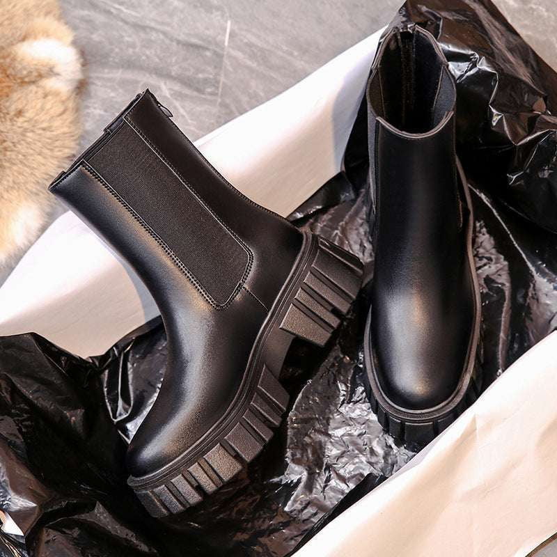 back zipper booties, fashion ankle boots, ladies martin boots - available at Sparq Mart