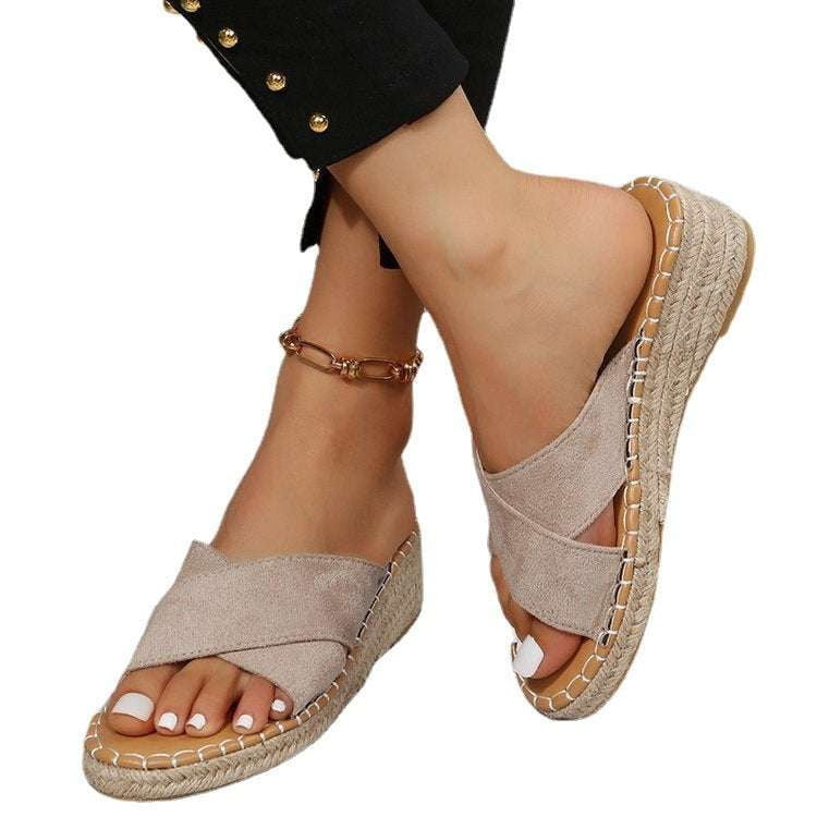 Comfortable Women's Sandals, Fashionable Summer Footwear, Large Size Sandals - available at Sparq Mart