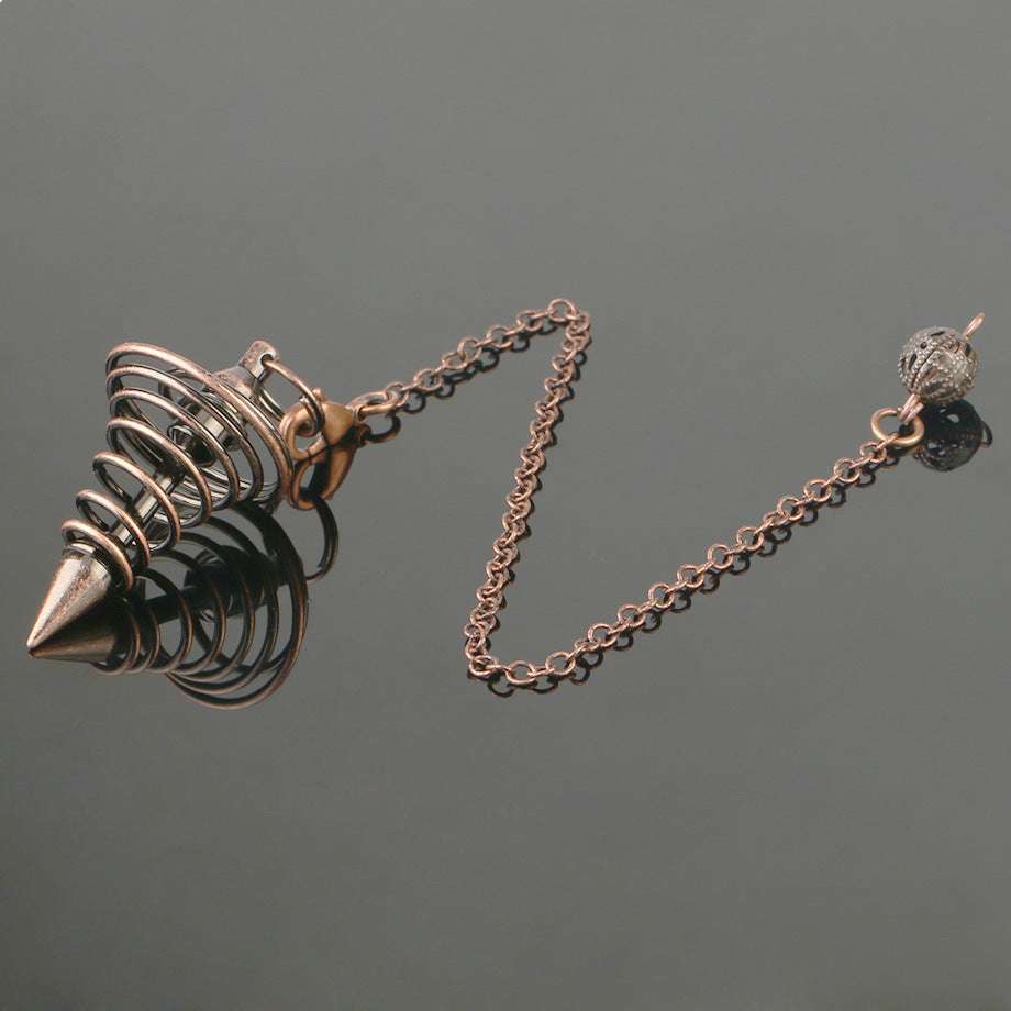 metal spiral necklace, necklace ornaments, pendant necklace - available at Sparq Mart