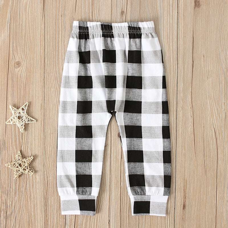 casual trousers for kids, plaid children's trousers, spring and autumn trousers - available at Sparq Mart