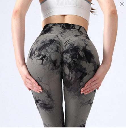 High Waist Yoga Pants, Hip Lift Activewear, Tie-Dye Yoga Leggings - available at Sparq Mart