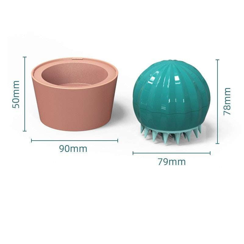 Cactus Shower Brush, Gentle Silicone Bristles, Pet Bathing Tool - available at Sparq Mart