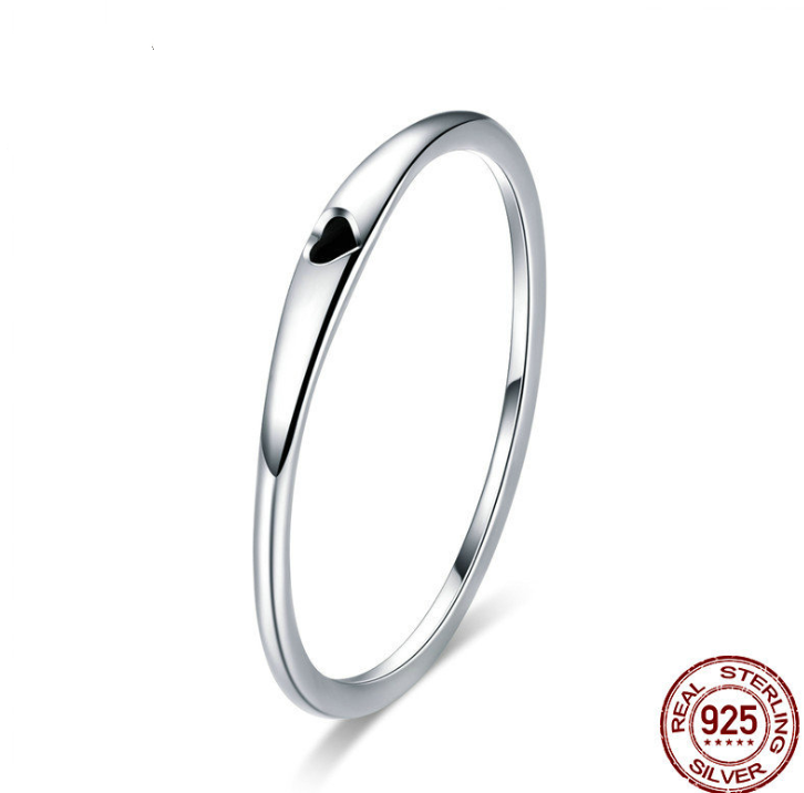 Heart Engraved Rings, Pure Silver Rings, Sterling Silver Rings - available at Sparq Mart