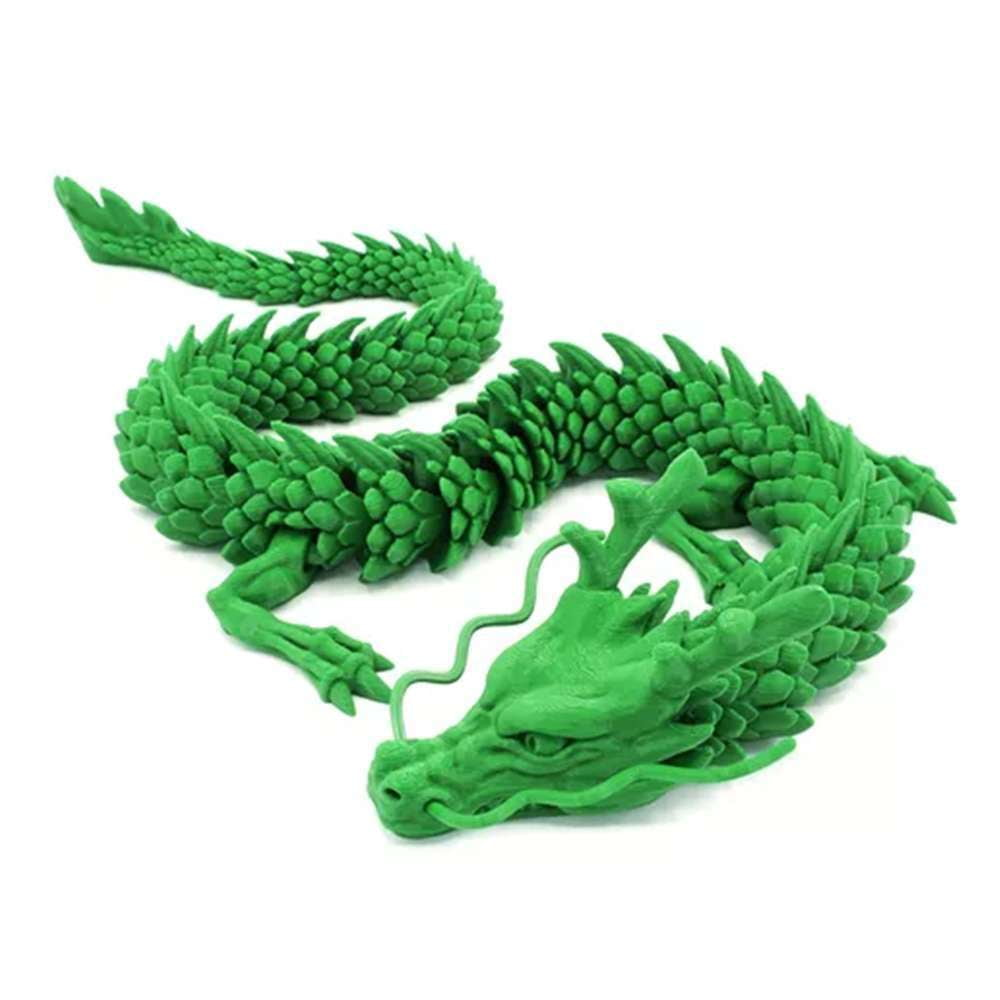 3D Dragon Sculpture, Articulated Dragon Toy, PLA Printed Collectible - available at Sparq Mart