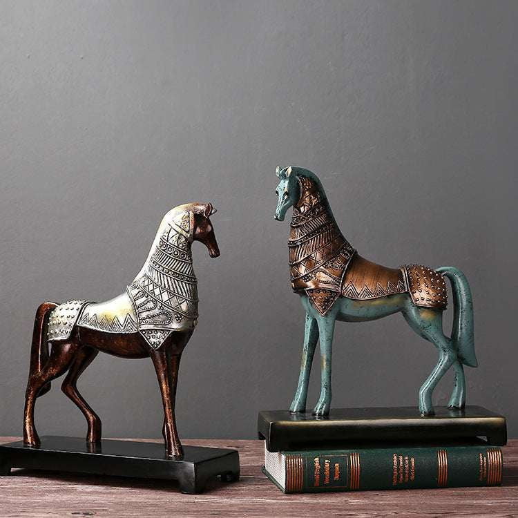 Bronze War Horse, Decorative Ornaments, Unique Collection - available at Sparq Mart