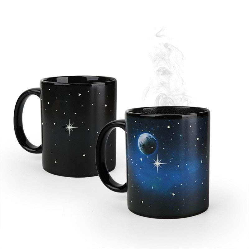 Gradient Ceramic Mug, Starry Sky Mug, Temperature Sensitive Mug - available at Sparq Mart