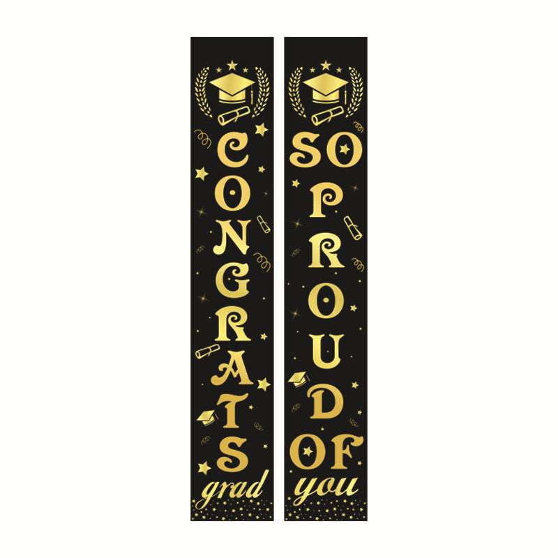 Ceremony Decoration Flags, Graduation Party Flags, Personalized Graduation Decor - available at Sparq Mart