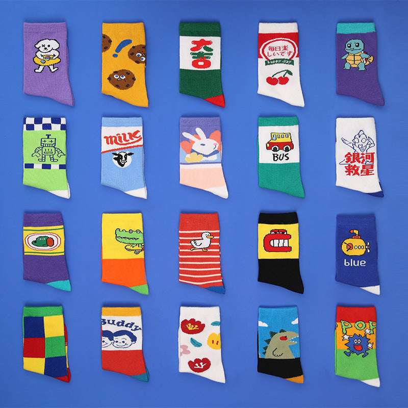 Animal socks, Illustrated socks, Tube socks - available at Sparq Mart