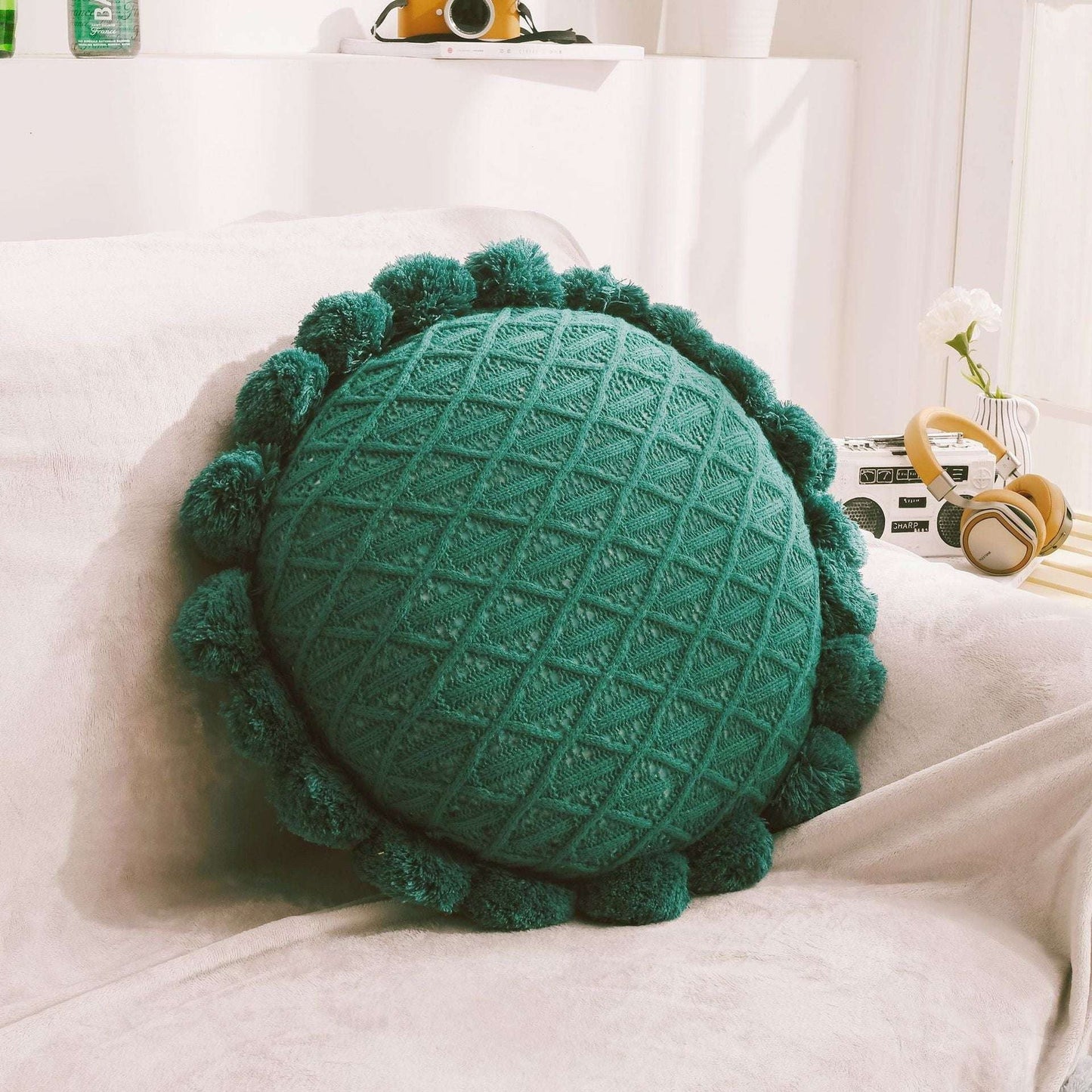 Creative Comfort Cushions, Futon-style Cushions, Unique Knitted Pillows - available at Sparq Mart