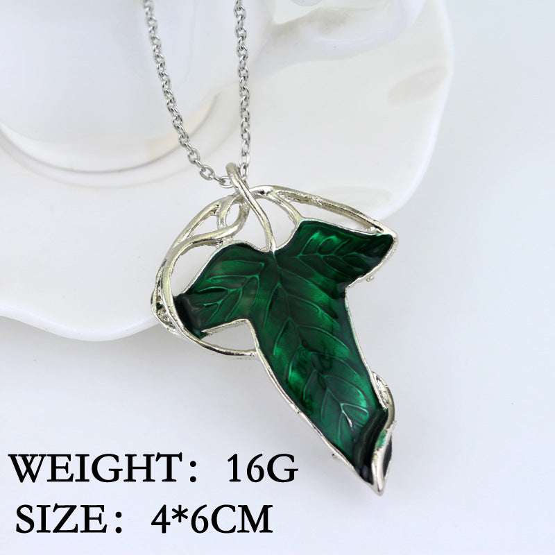 Green Jewelry, Leaf Necklace, Unique Necklace - available at Sparq Mart