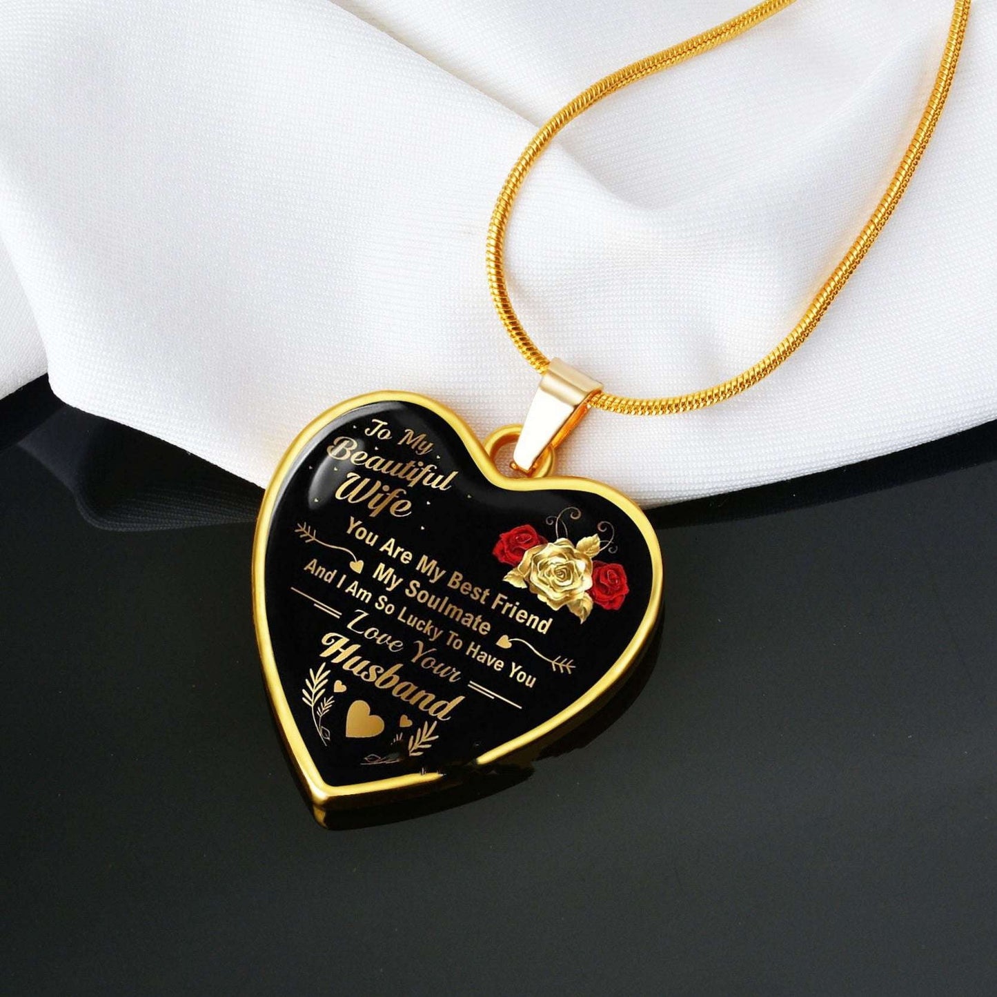 Couples' Gift Necklace, Romantic Love Pendant, Sentimental Jewelry Gift - available at Sparq Mart