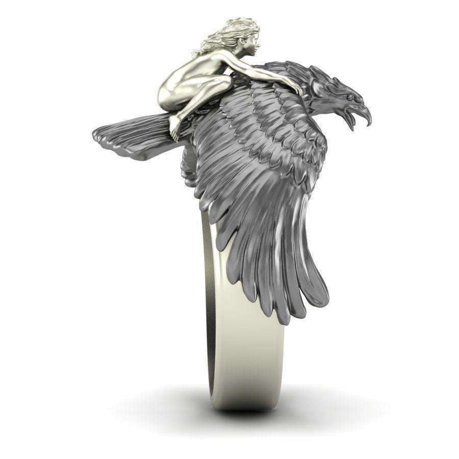 Creative Girl's Jewelry, Eagle Silver Ring, Exclusive Silver Rings - available at Sparq Mart