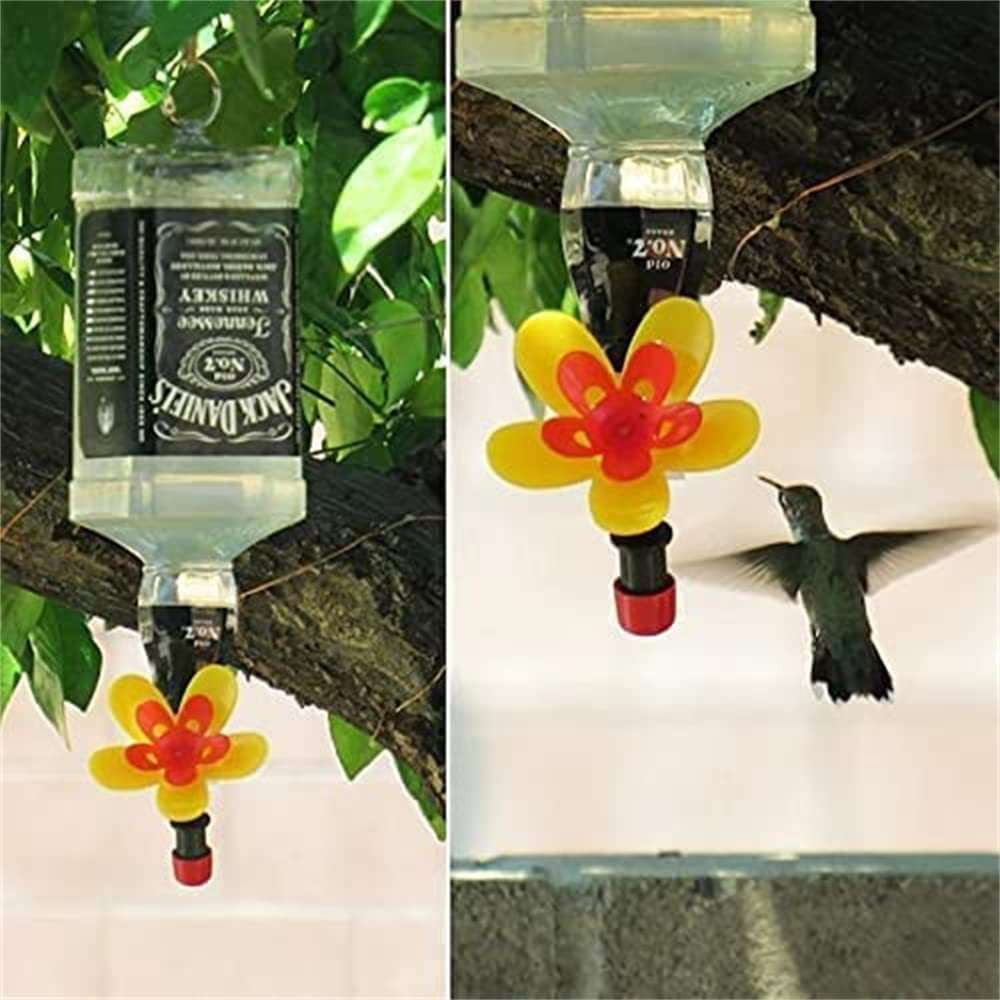 Bottle Bird Decor, Courtyard Feeder Charm, Garden Bird Feeder - available at Sparq Mart