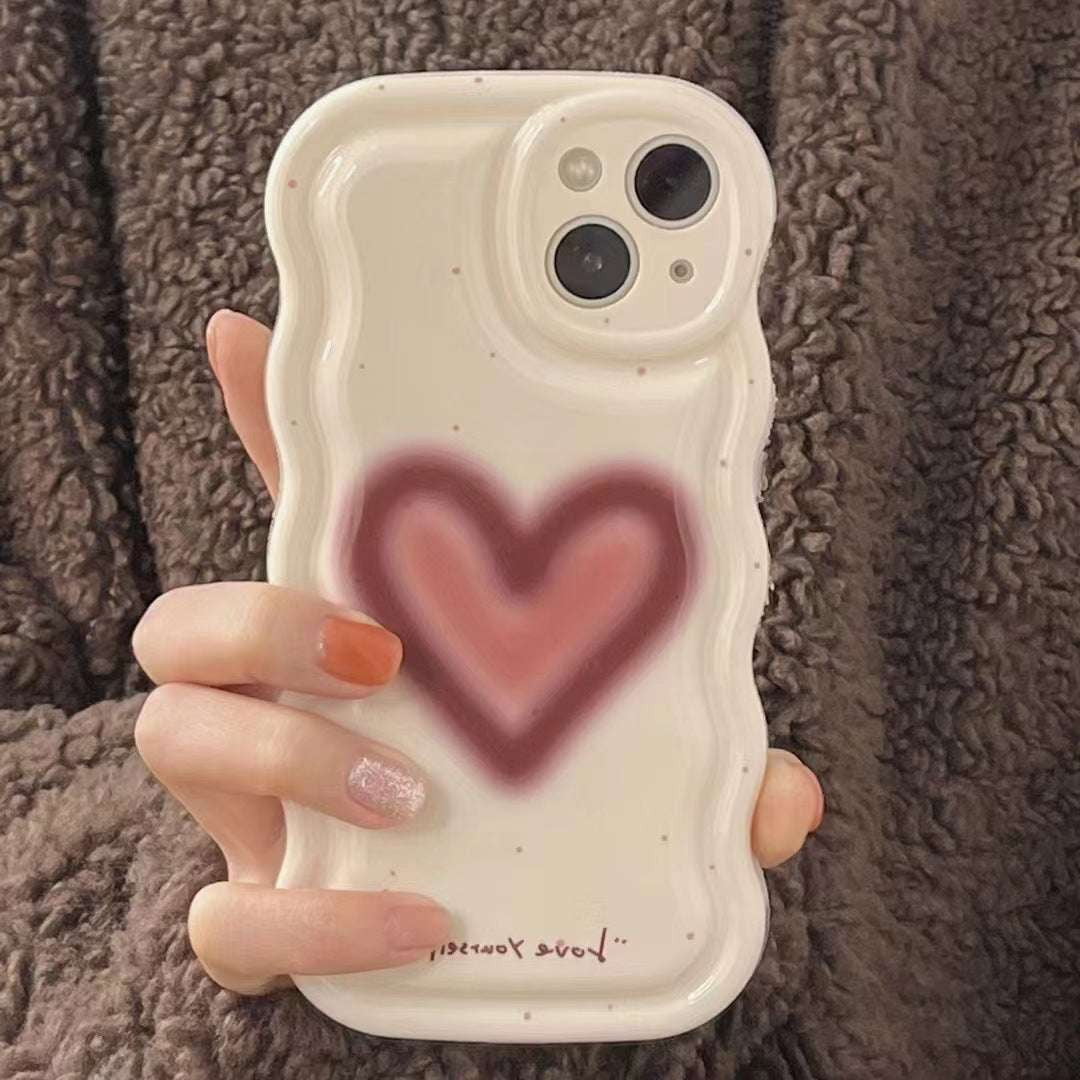 Love Wave Cover, Protective Phone Shell, Wine Red Case - available at Sparq Mart