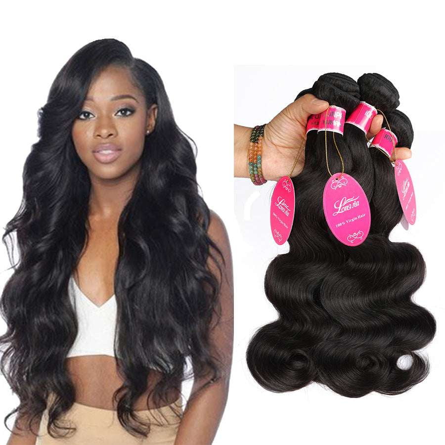 Dyeable Real Wig, Medium Long Weave, Real Hair Bangs - available at Sparq Mart