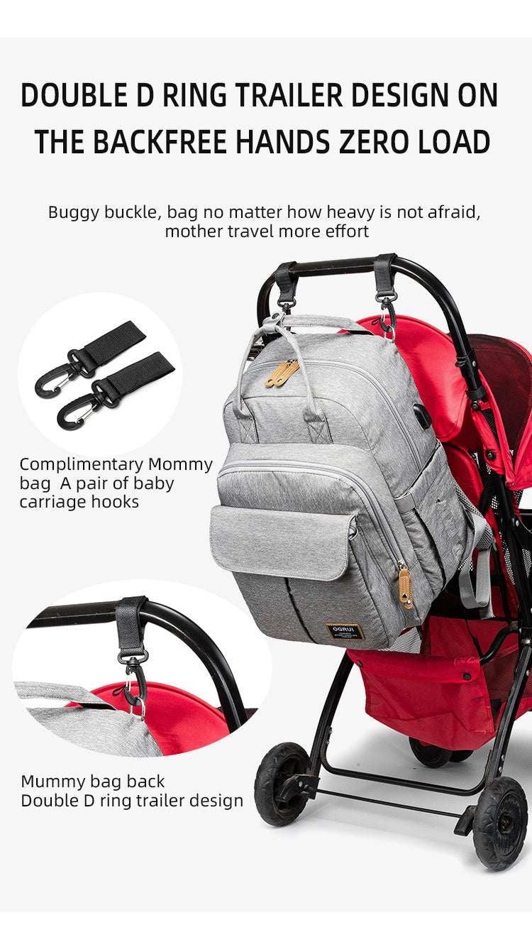 Baby Bag Organizer, Mommy Diaper Backpack, Travel Storage Bag - available at Sparq Mart