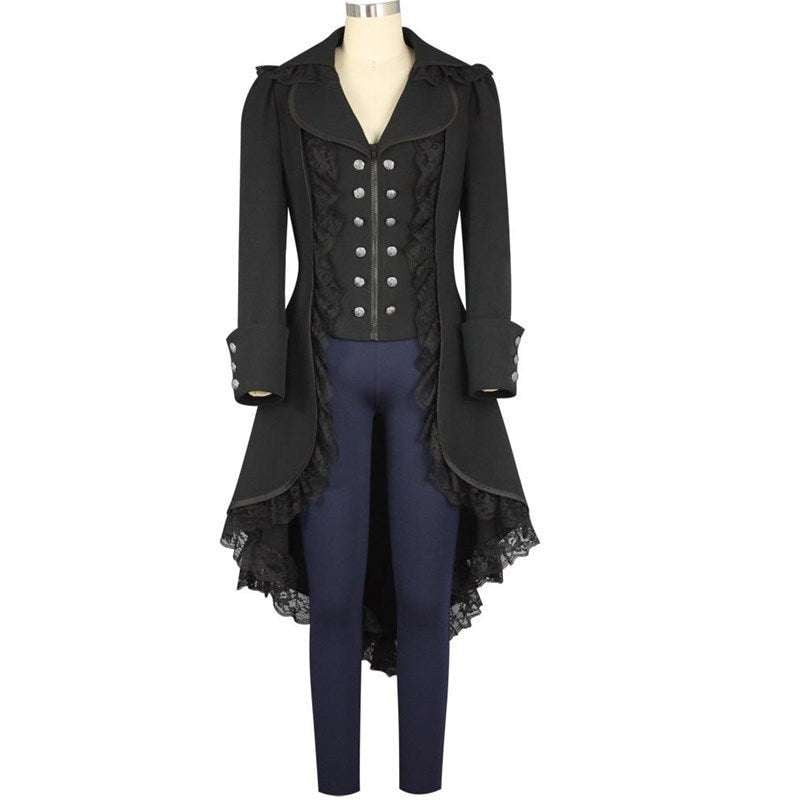 Elegant Ladies Tuxedo, Steampunk Victorian Outerwear, Victorian Gothic Jacket - available at Sparq Mart