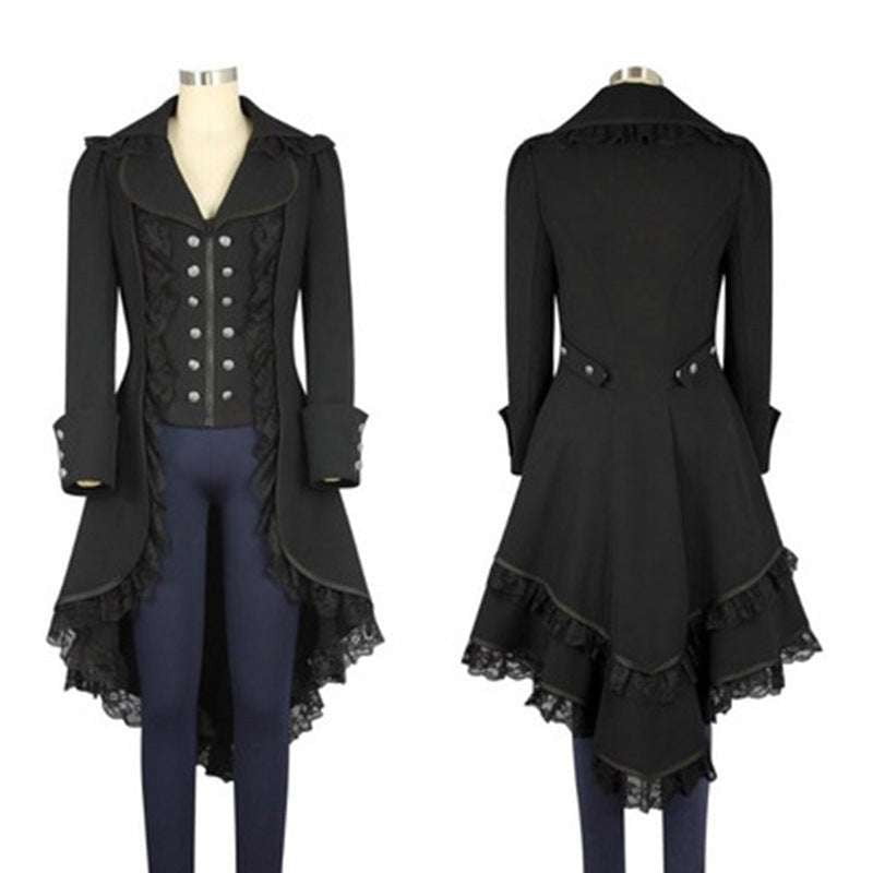 Elegant Ladies Tuxedo, Steampunk Victorian Outerwear, Victorian Gothic Jacket - available at Sparq Mart